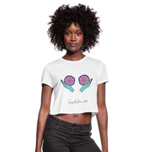 Load image into Gallery viewer, Citrus Boobs | Cropped T-Shirt - white
